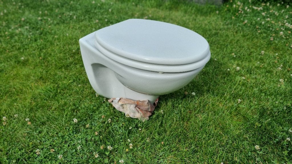 Wandcloset toiletpot wc potmet zitting - Gebruikt (2 stuks), Ophalen, Zo goed als nieuw, Toilet