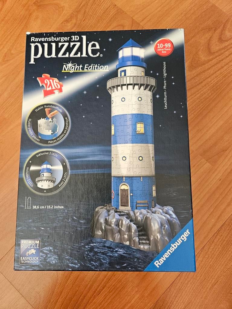 3D puzzel vuurtoren, Ophalen of Verzenden, Minder dan 500 stukjes, Zo goed als nieuw, Rubik's of 3D-puzzel