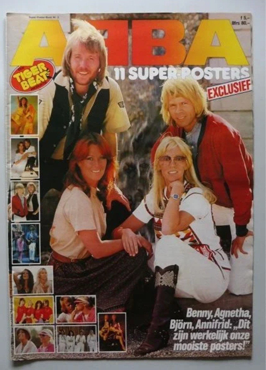 ABBA Tiger Beat Magazine met 11 Super Posters, Verzamelen, Muziek, Artiesten en Beroemdheden, Ophalen of Verzenden