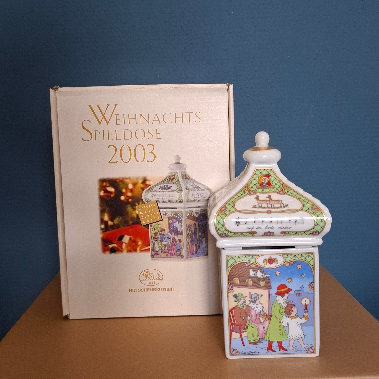 Hutschenreuther muziekdoos kerst, Ophalen