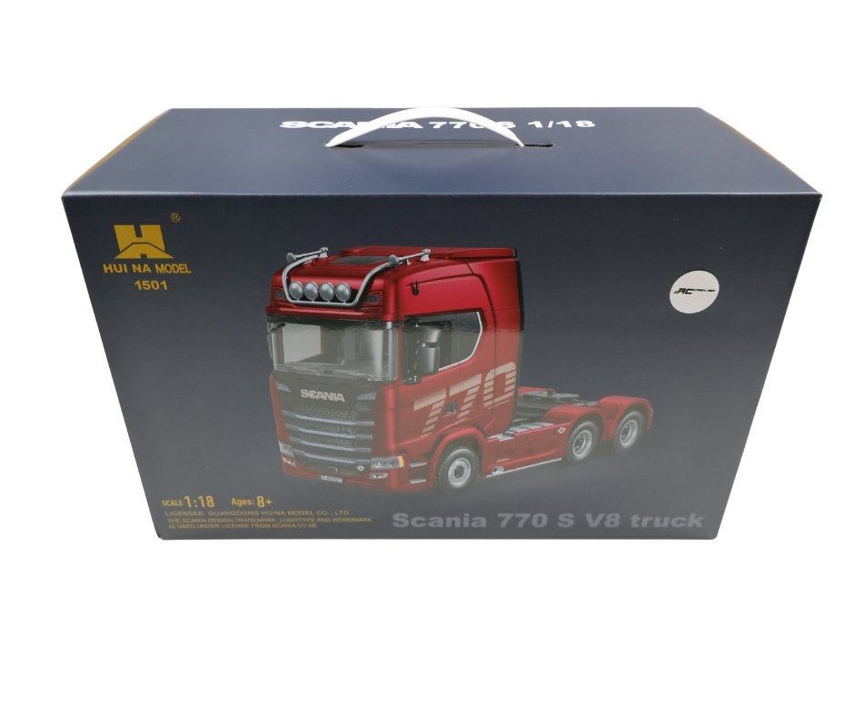 HUINA SCANIA 770S RC HAULAGE TRUCK RTR - SILVER CY1501S, Verzenden, Nieuw, Auto offroad