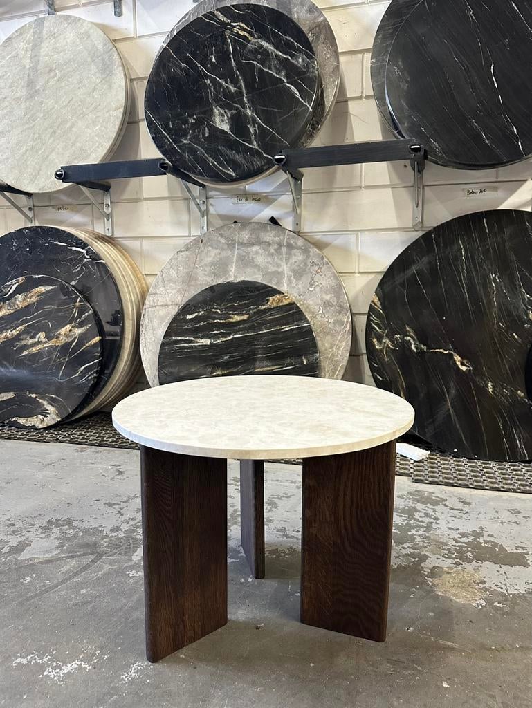 Bijzet / salontafel 50cm - NIEUW, Huis en Inrichting, Tafels | Bijzettafels, Ophalen, Minder dan 55 cm, Rond, Nieuw