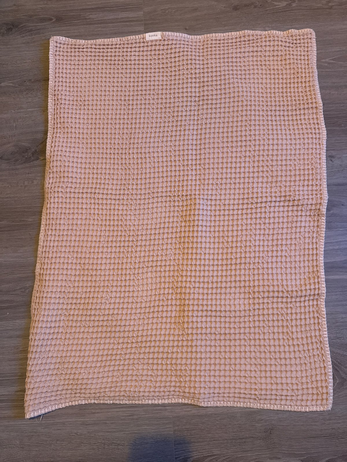Koeka oud roze wafel wiegdeken 75x100 CM - ZGAN, Kinderen en Baby's, Dekens, Slaapzakjes en Inbakerproducten, Ophalen, Zo goed als nieuw