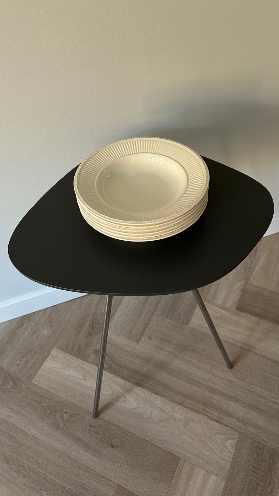 Zgan soepborden (6x) Wedgwood Edme Plain - puntgaaf, Ophalen, Klassiek, Zo goed als nieuw, Bord(en)