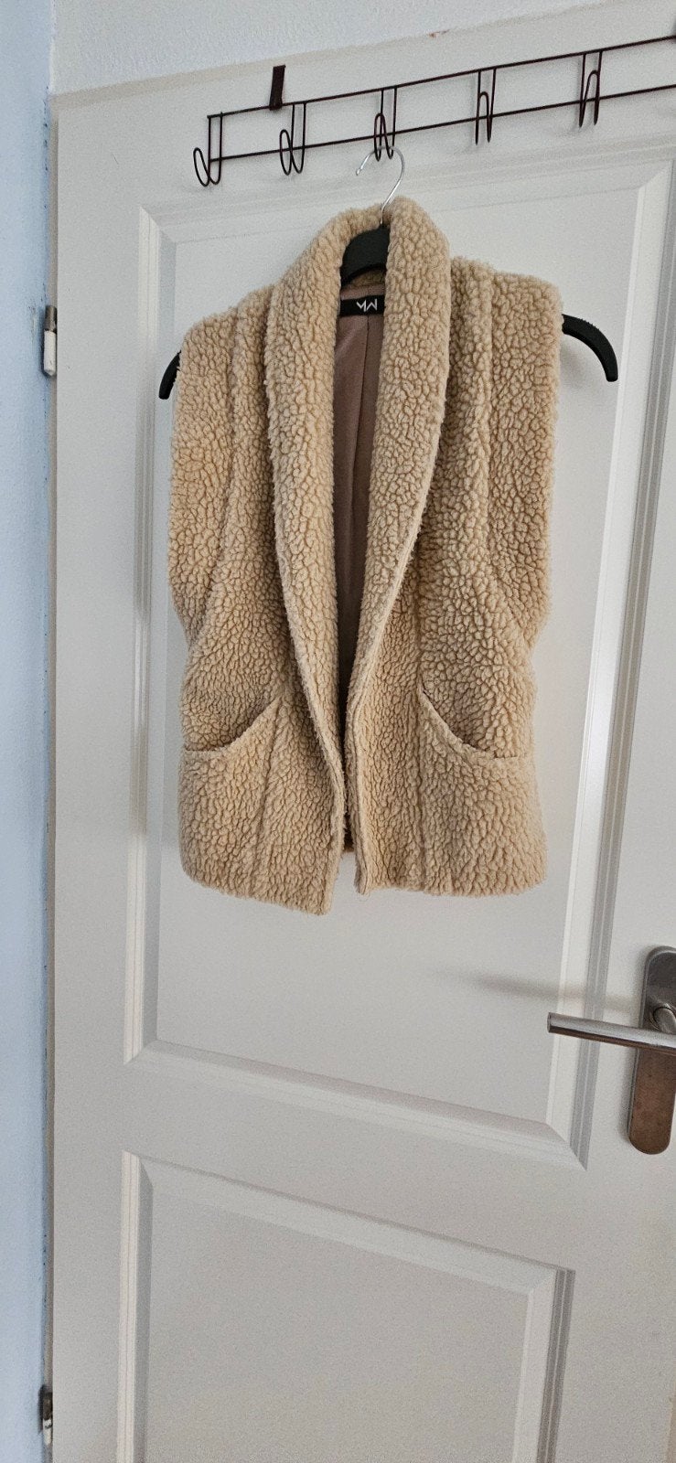 Beige teddy gilet maat XS, MN, Beige, Ophalen of Verzenden, Zo goed als nieuw