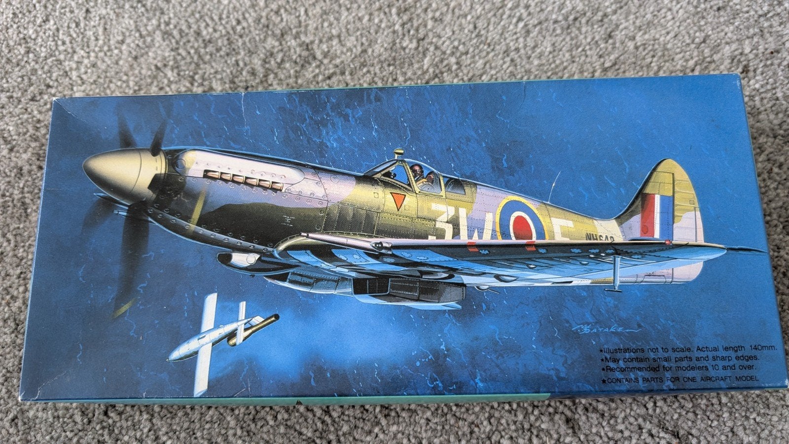 Fujimi 1/72 Spitfire mk14 322 'Dutch' squadron R.A.F. KLU, Overige merken, 1:72 tot 1:144, Ophalen of Verzenden, Zo goed als nieuw