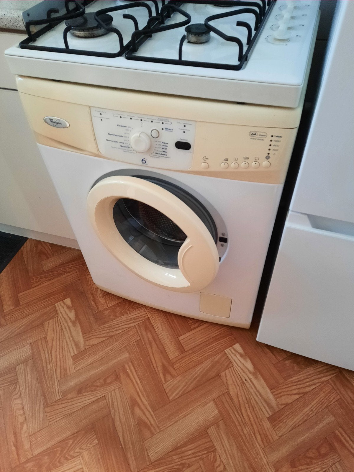 Whirlpool AWO 6430 Wasmachine - Gebruikt, Witgoed en Apparatuur, Ophalen, Gebruikt, 1200 tot 1600 toeren, Voorlader