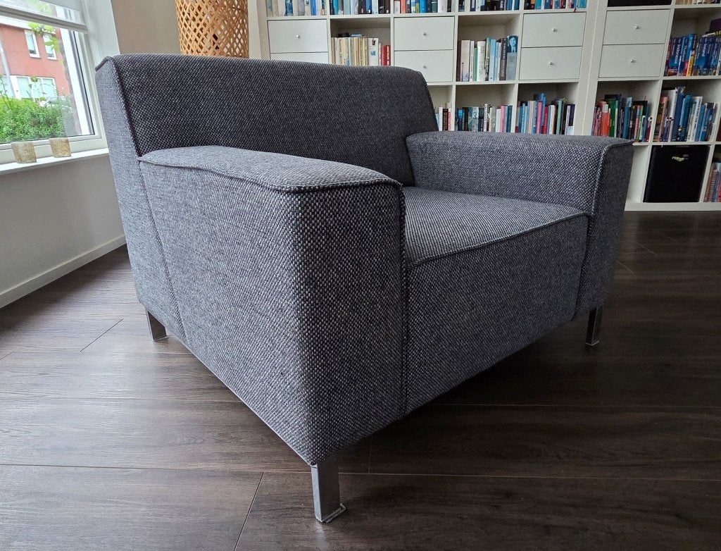 Montèl fauteuil, Ophalen, 75 tot 100 cm, Zo goed als nieuw, Stof