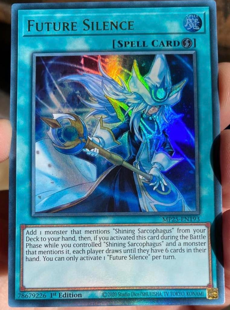 Yu-Gi-Oh! Future Silence MP25 1st Edition !, Ophalen of Verzenden, Zo goed als nieuw, Losse kaart, Foil