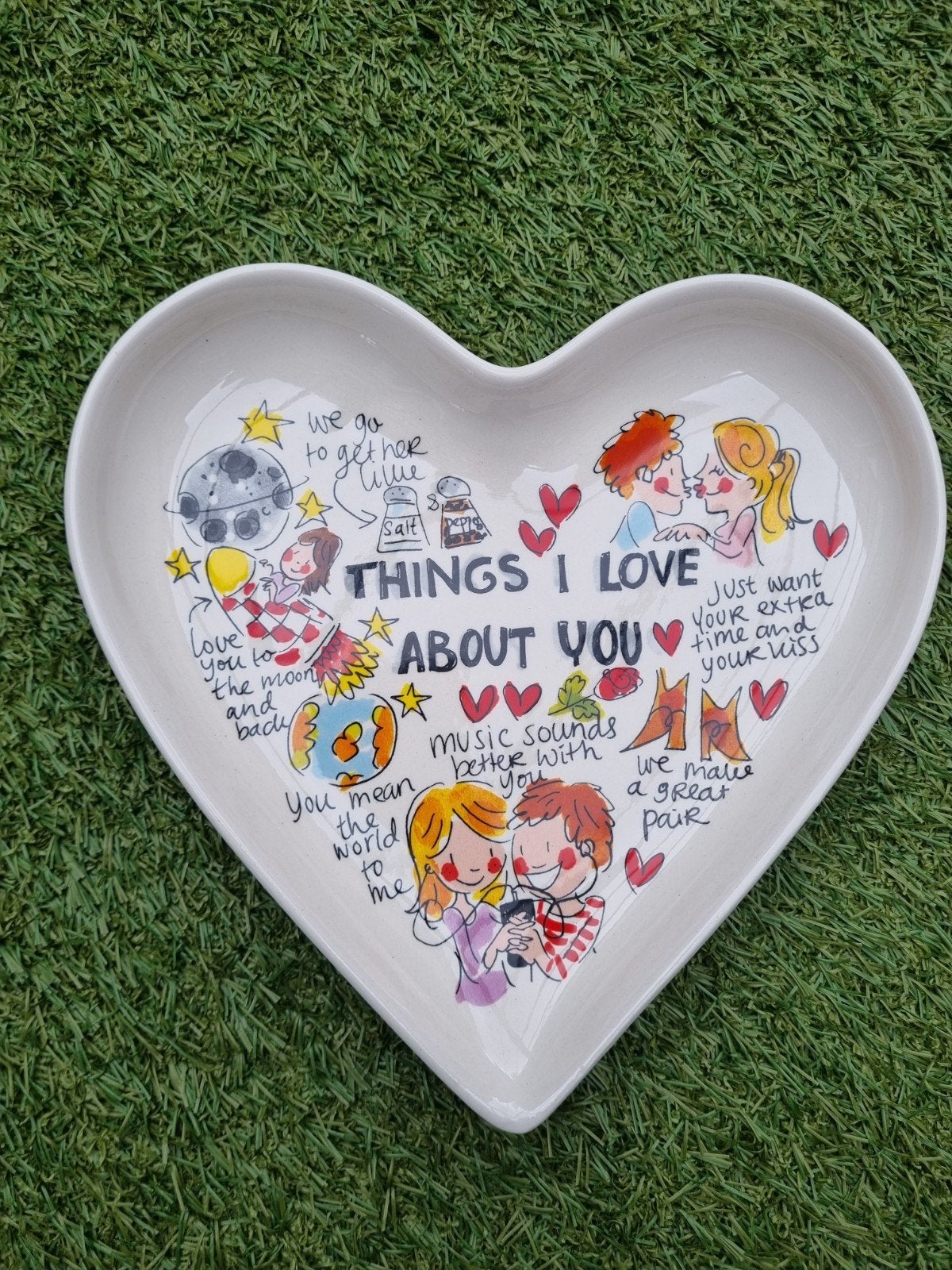 Blond Amsterdam Hartvormige Schaal 'Things I Love About You', Ophalen, Zo goed als nieuw, Blond Amsterdam, Bord(en)
