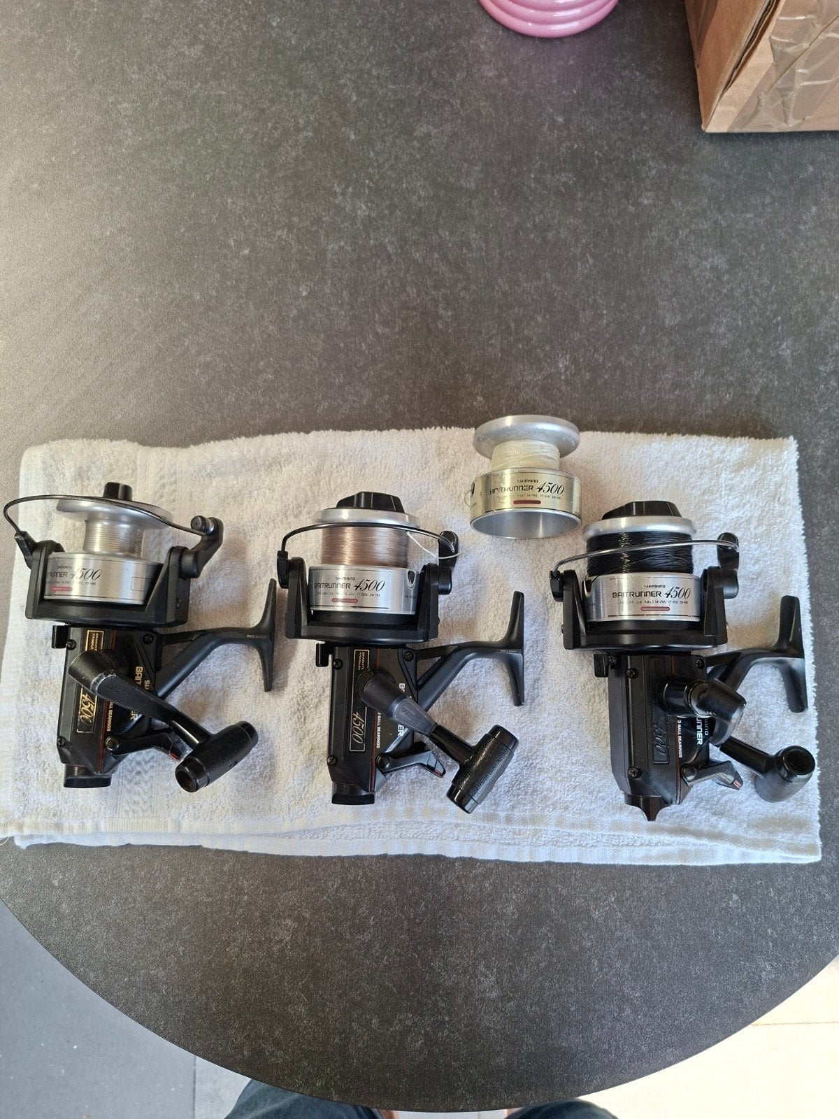 3 Mooie Shimano 4500A Beetrunners., Ophalen of Verzenden, Gebruikt, Molen