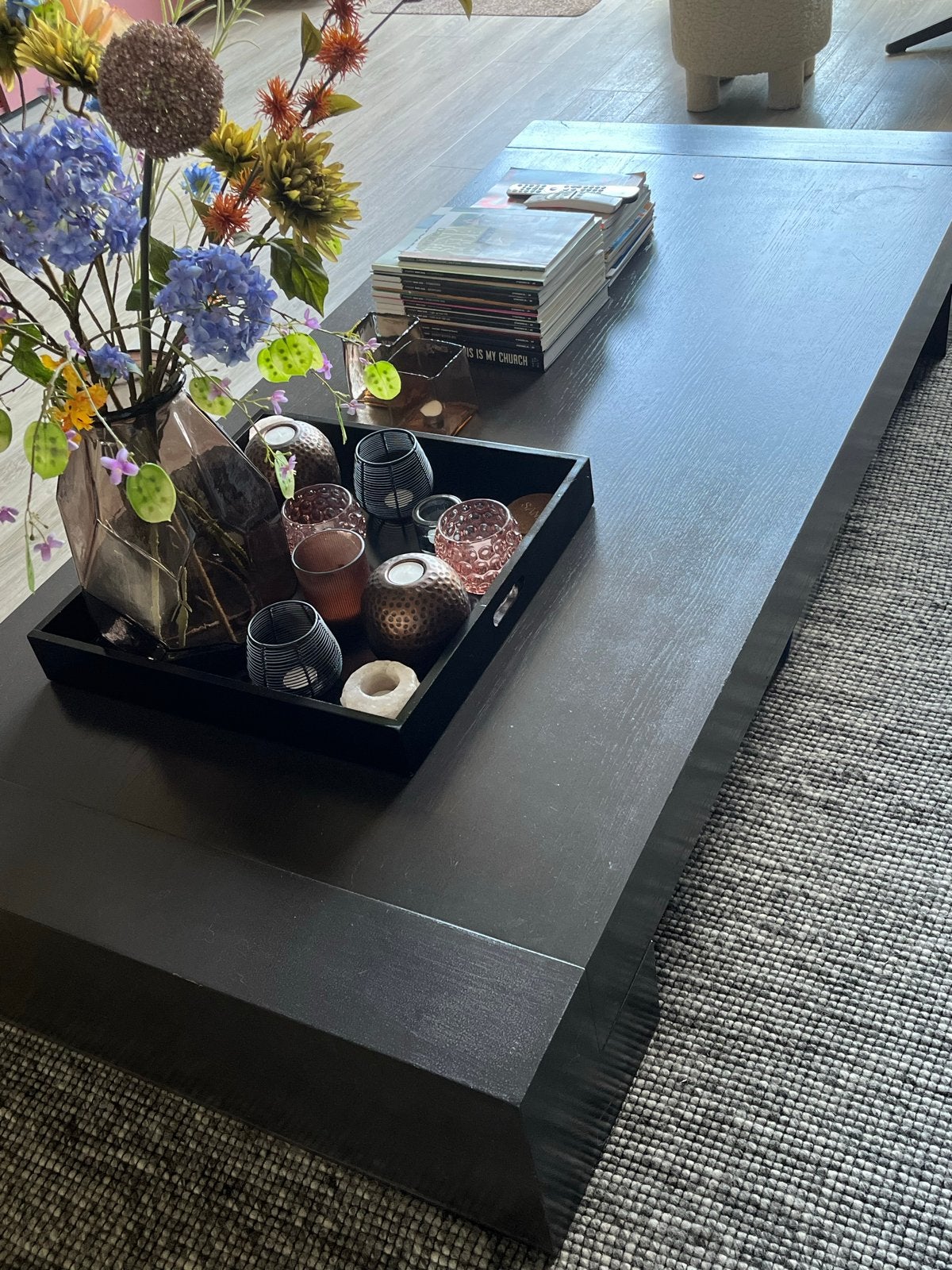 Piet Boon salontafel Toos (200x90x28 cm), Ophalen, Gebruikt, Eikenhout, 200 cm of meer