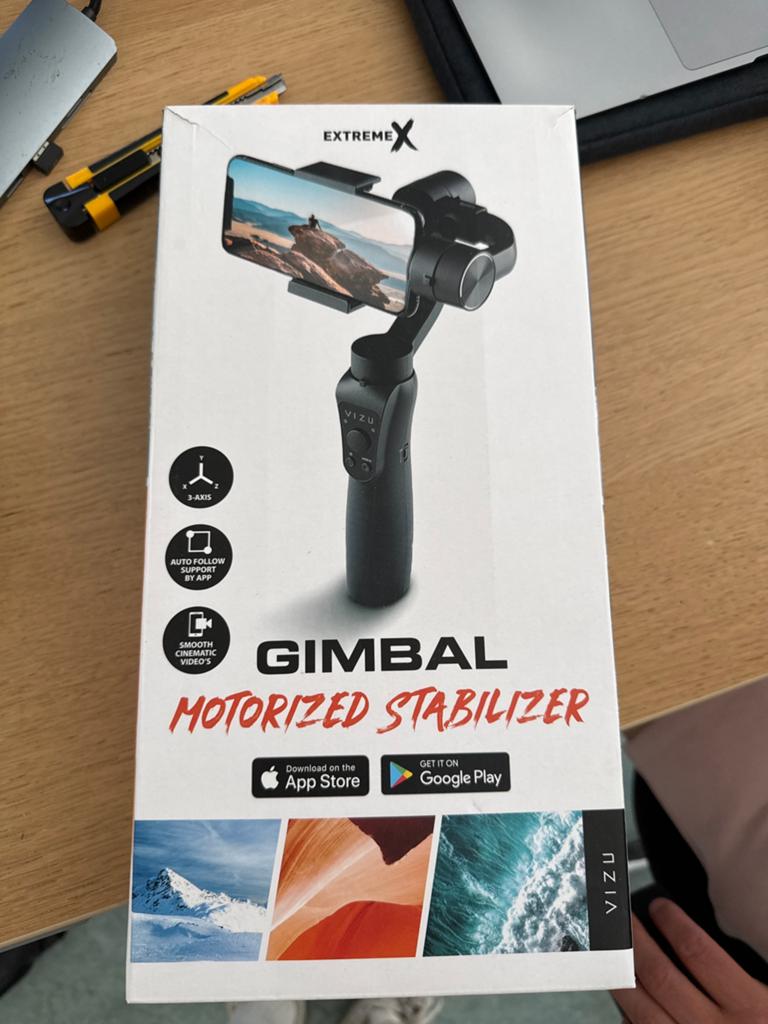 VIZU 3-Axis Gimbal Smartphone Stabilizer – compleet in doos, Ophalen of Verzenden, Zo goed als nieuw, Overige typen