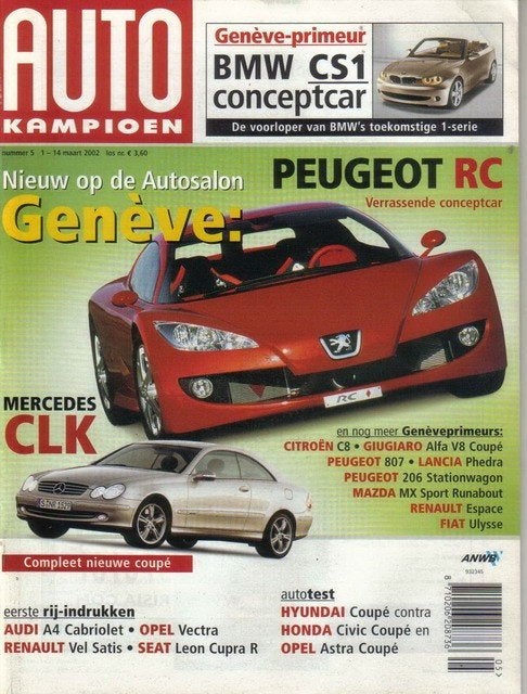 Autokampioen 5 2002 : Hyundai Coupe FX - Honda Civic Coupe, Ophalen of Verzenden, Gelezen, Algemeen