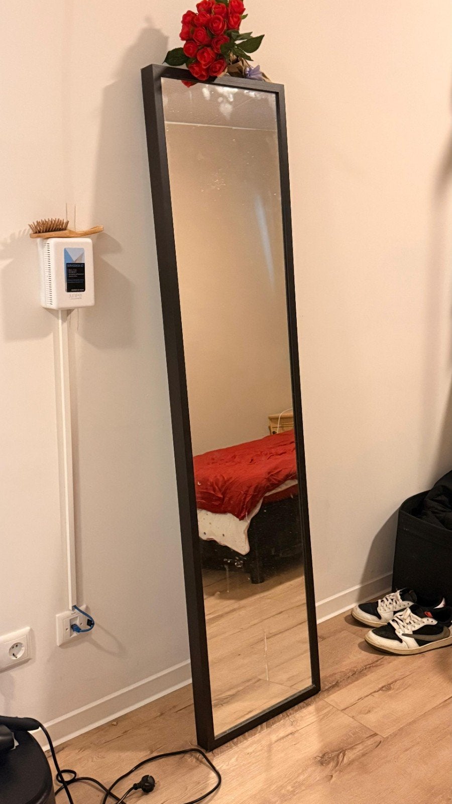 Shelf/Cabinet/Full-Length Mirror, Huis en Inrichting, Woonaccessoires | Spiegels, Minder dan 50 cm, Ophalen of Verzenden, Zo goed als nieuw