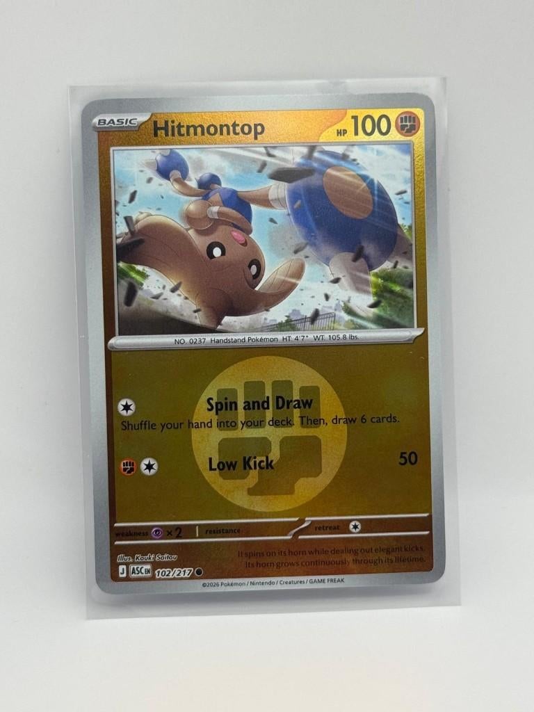 Hitmontop [Energy] #102 Pokemon Ascended Heroes, Verzenden, Nieuw, Losse kaart, Foil