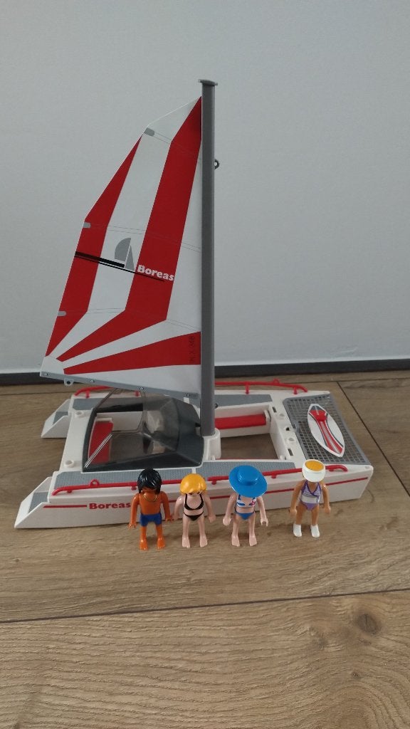 playmobil Catamaran -5130, Gebruikt, Complete set, Ophalen of Verzenden, Boot/Schip