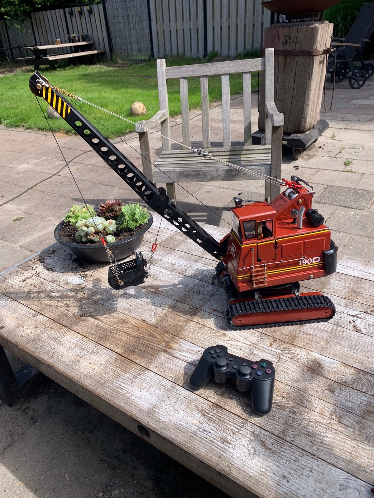 Dragline 1/14 tamiya — wedico, Hobby en Vrije tijd, Modelbouw | Radiografisch | Auto's, Ophalen