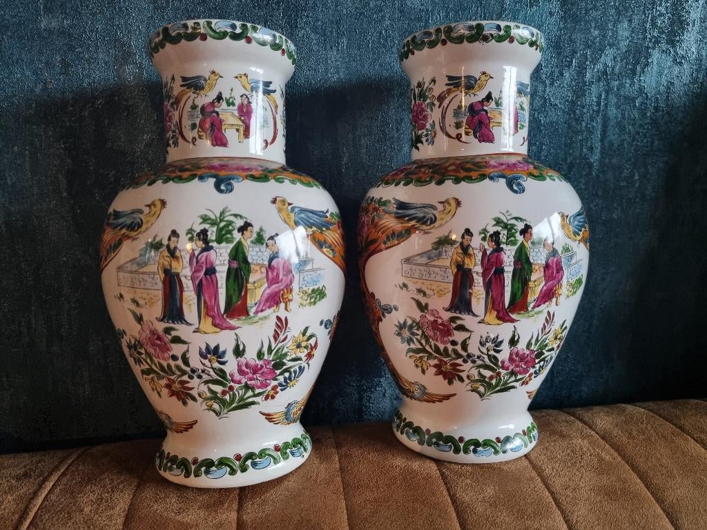 Chinese antieke keramische vazen set, Antiek en Kunst, Antiek | Vazen, Ophalen of Verzenden