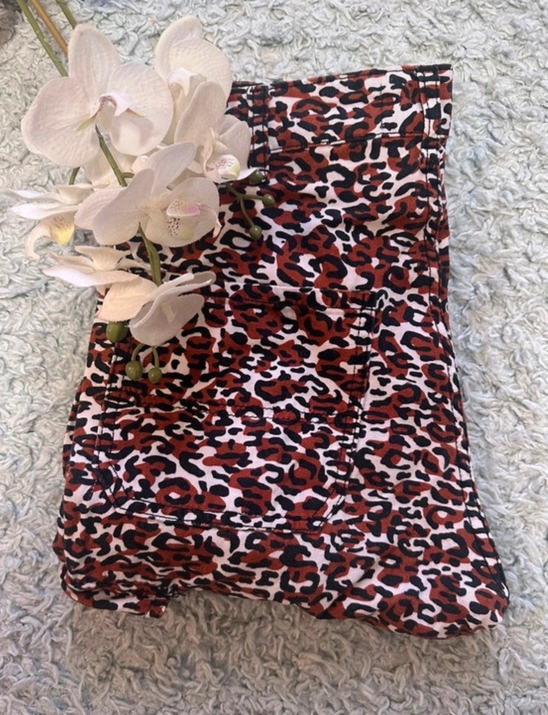 ZGAN, mooie 7/8 panterprint cargobroek van Pull&Bear, maat M, Maat 38/40 (M), Bruin, Ophalen of Verzenden, Zo goed als nieuw