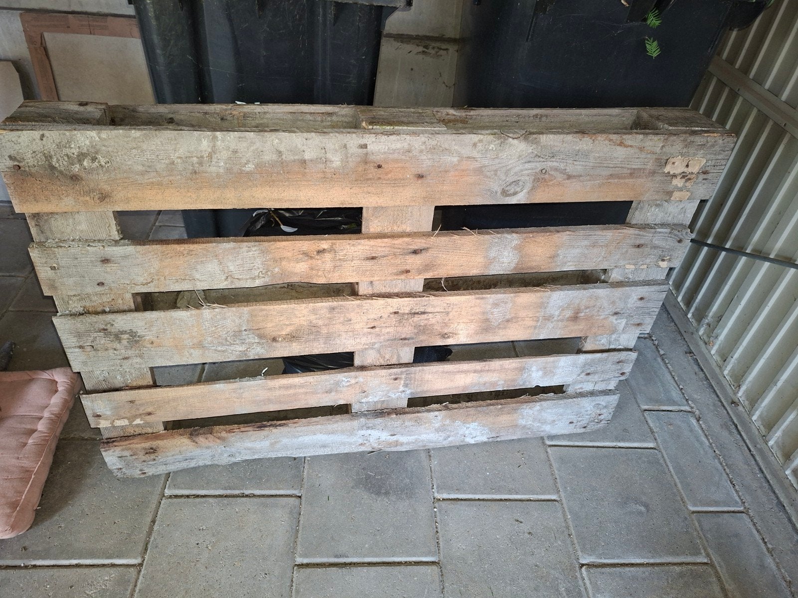 Gebruikte houten pallet, Ophalen, Gebruikt, 50 mm of meer, Pallet