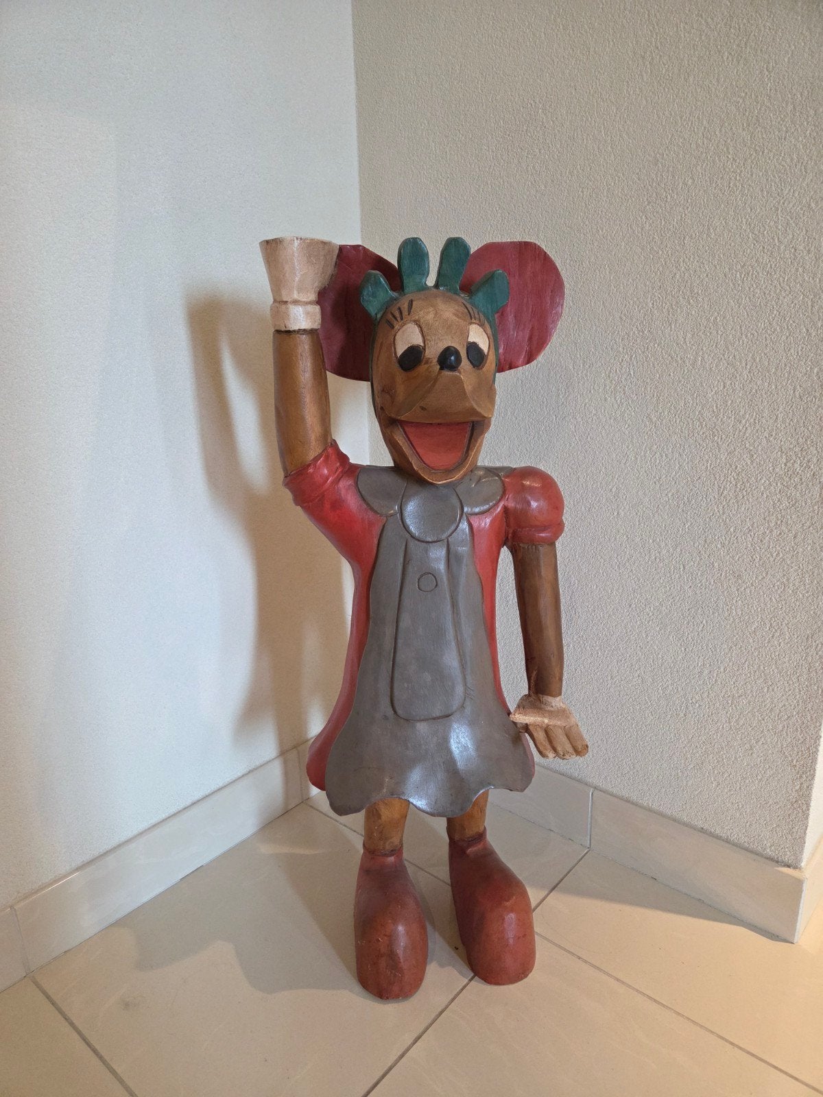 Houten Mini Mouse, Ophalen, Zo goed als nieuw