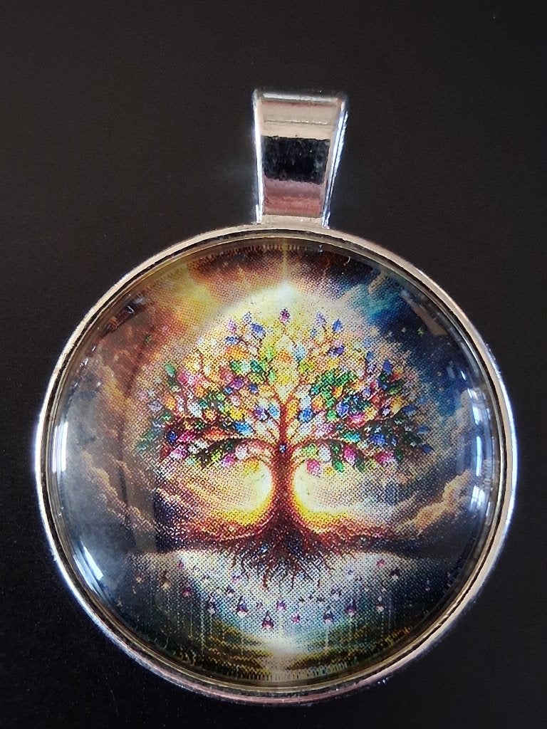 hanger Life Tree multi color Heaven, Ophalen of Verzenden, Nieuw, Zilver, Glas of Kristal