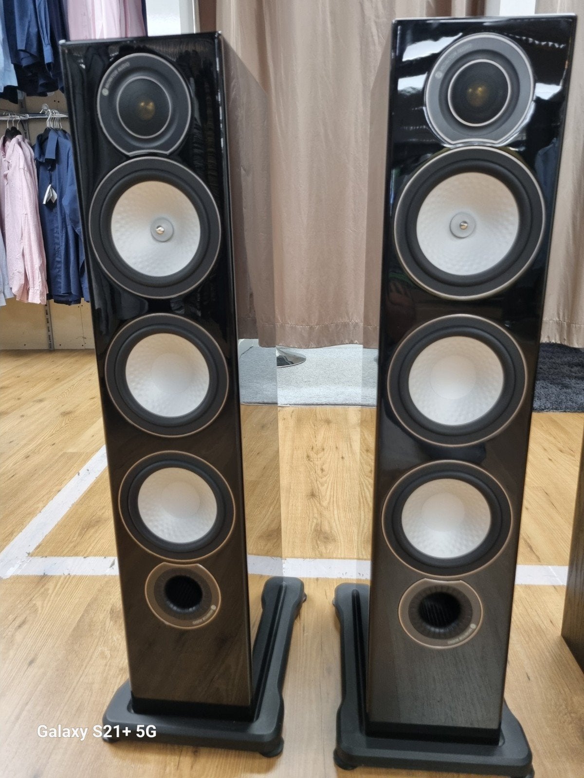 ✅Monitor Audio Silver RX8 Hoogglans Zwart Nieuwstaat!, Stereo speakers, -, -, Zo goed als nieuw