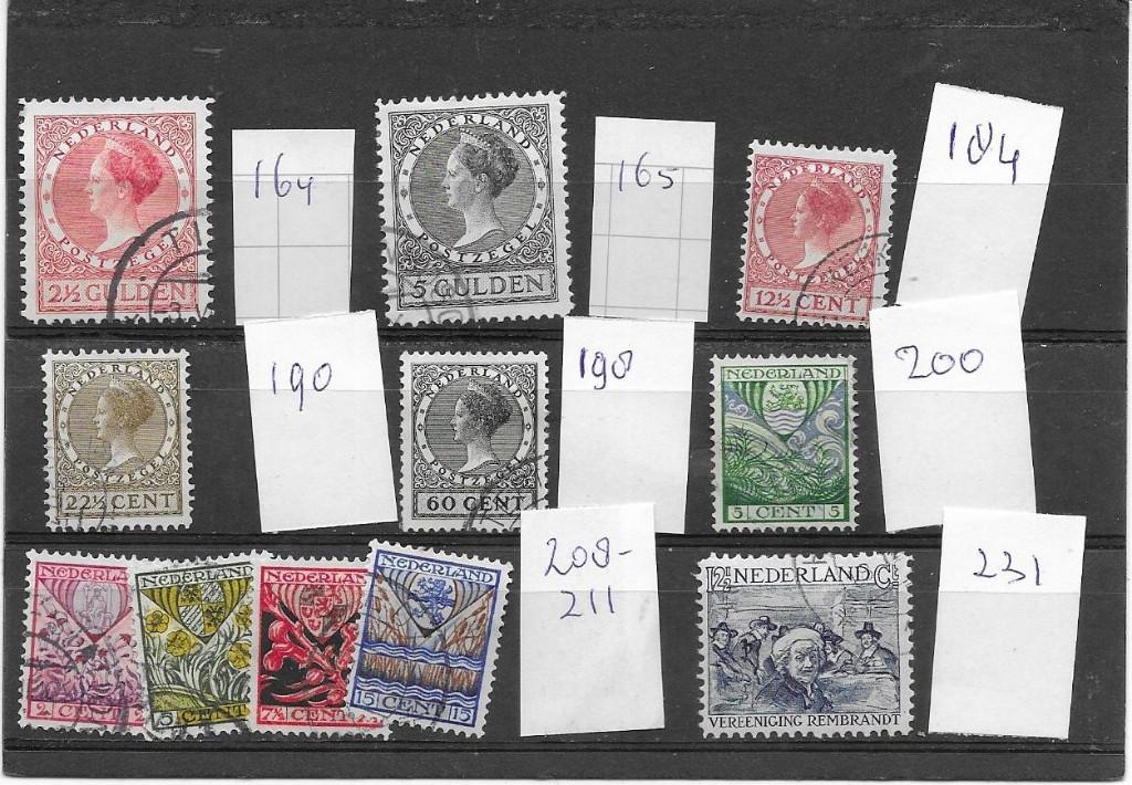 zegels uit jaren 1926-1930, Postzegels en Munten, Postzegels | Nederland, Verzenden, T/m 1940, Gestempeld
