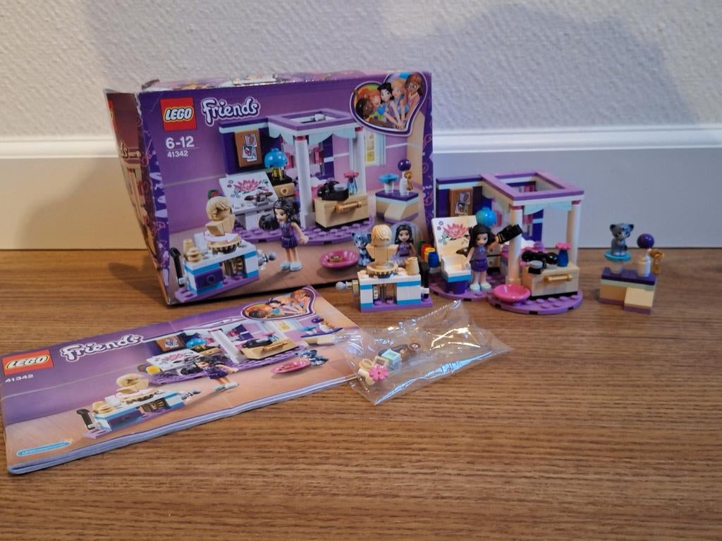 Lego friends Emma's luxe slaapkamer 41342, Ophalen of Verzenden, Zo goed als nieuw