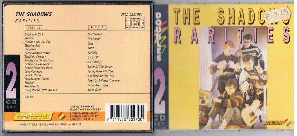 Dubbel CD The Shadows Rarities, Ophalen of Verzenden, Zo goed als nieuw, Overige genres