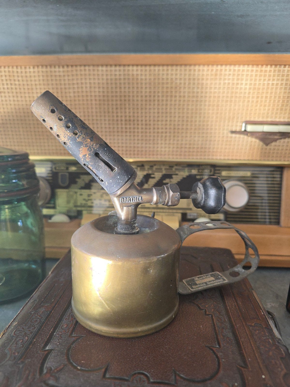 Antieke Gustav Barthel Vintage Benzinebrander 0,22L €20, Ophalen of Verzenden