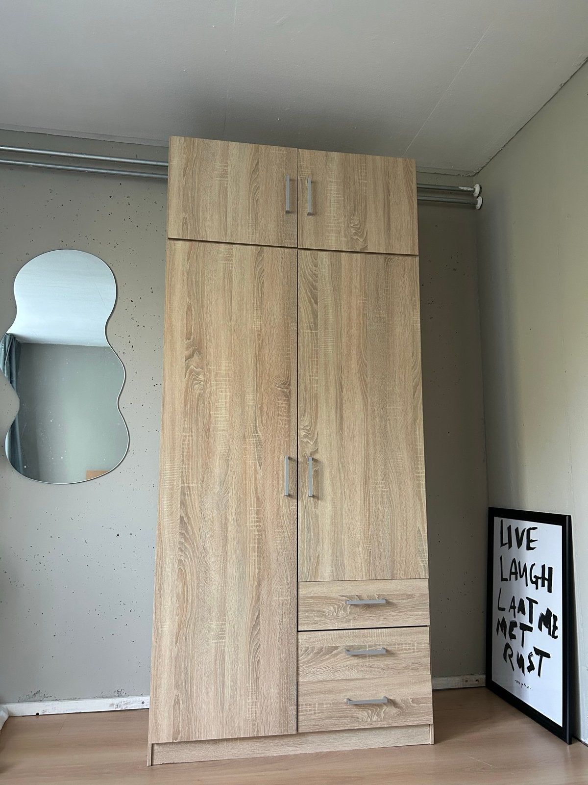 JYSK Kast met extra opzetstuk, Ophalen, Gebruikt, 200 cm of meer, 50 tot 100 cm
