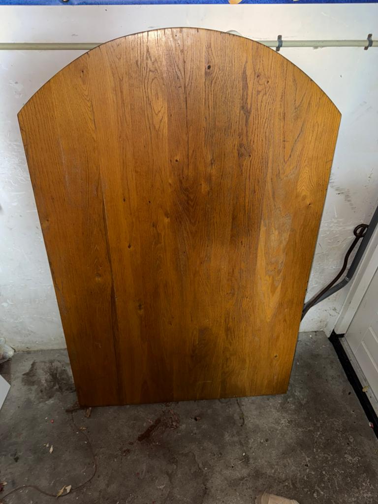 Eikenhouten Bar/tafel, Ophalen, Gebruikt, 100 tot 150 cm, Eikenhout