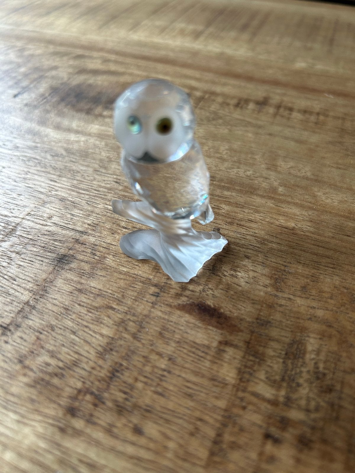 Swarovski Kristallen Uil - Zo goed als nieuw, Meerkleurig, Ophalen of Verzenden, Glas, Klassiek