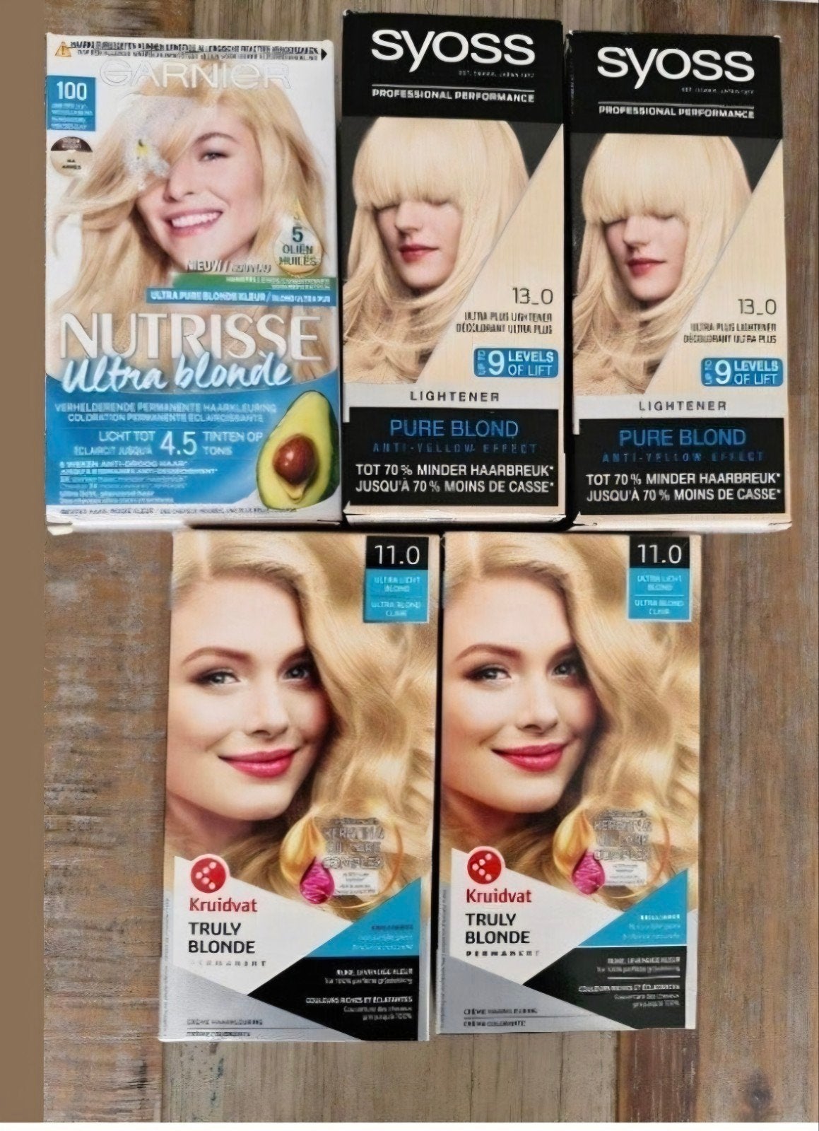 5 x verf om je haar blond te maken. NIEUW, Ophalen of Verzenden