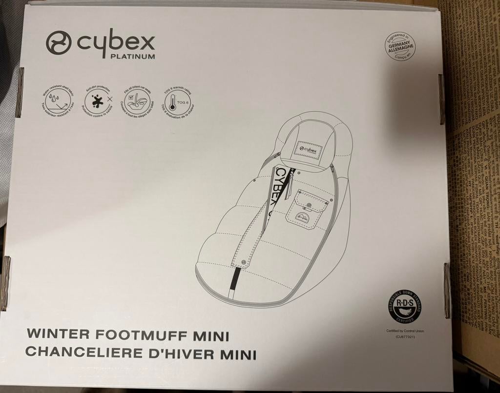 Cybex voetenzak | footmuff mini zwart, Ophalen, Nieuw, Overige merken