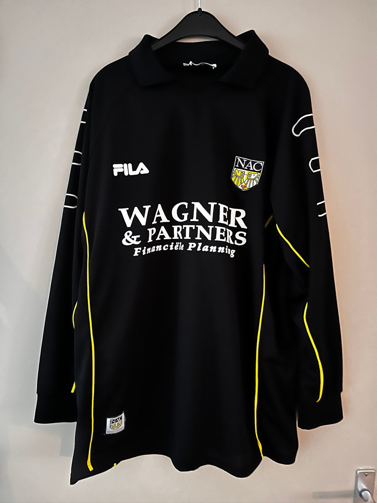 NAC Breda Fila vintage longsleeve – Wagner & Partners – XXL, Sport en Fitness, Groter dan maat XL, Ophalen of Verzenden, Zo goed als nieuw