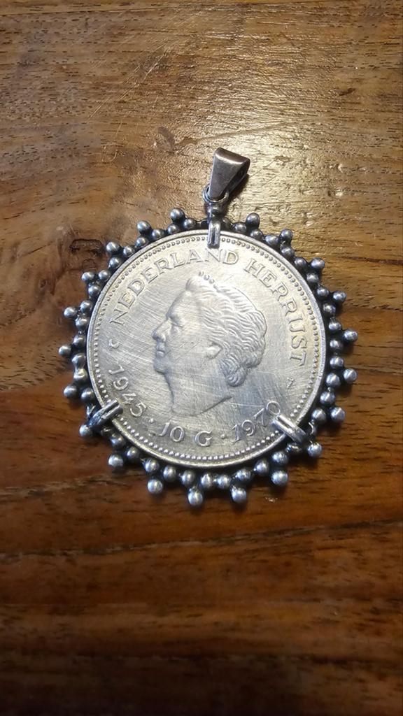 Zilveren 10 Gulden Hanger 1970, Postzegels en Munten, Munten | Nederland, Ophalen of Verzenden, Koningin Juliana, 10 gulden