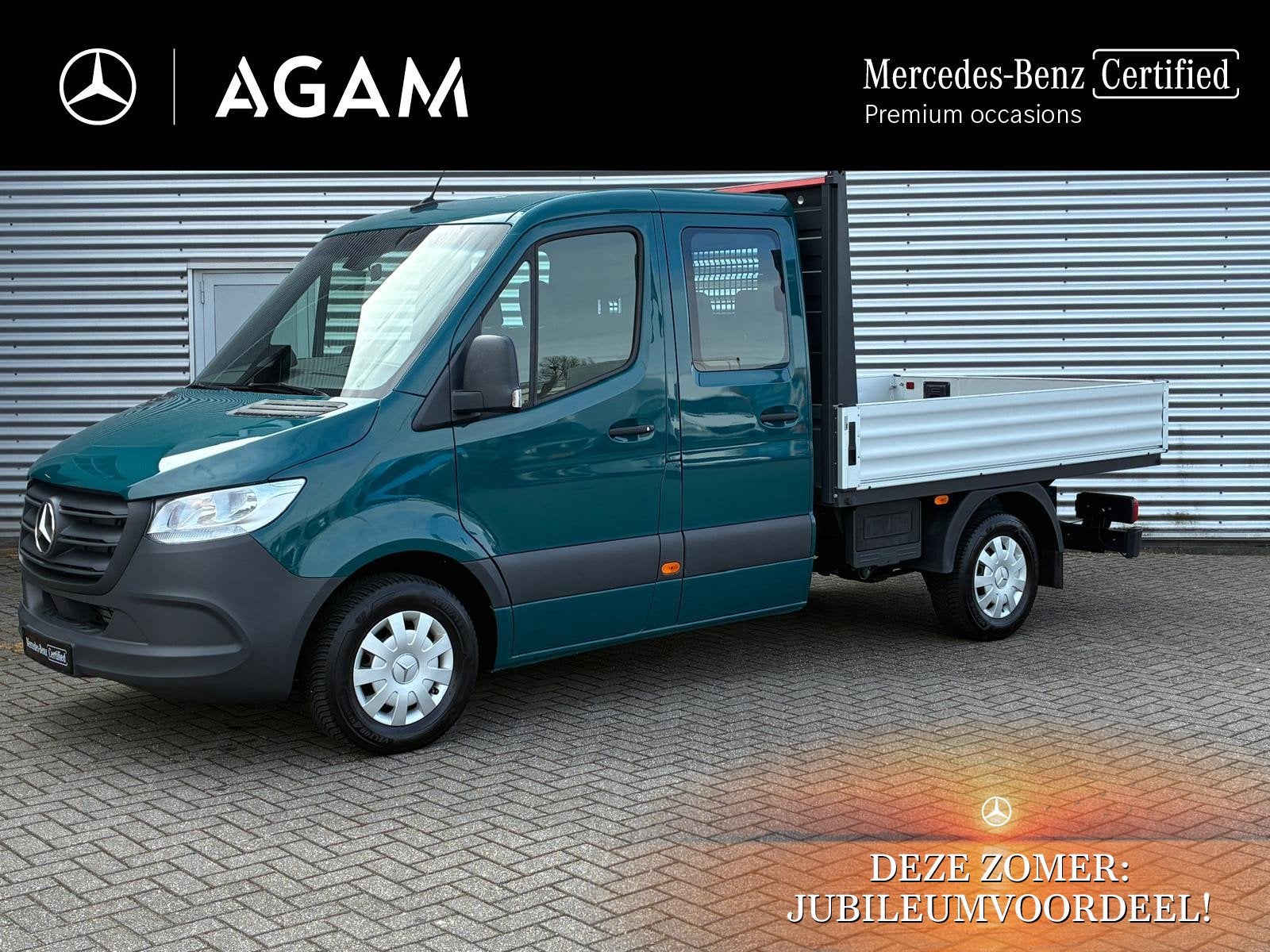 Mercedes-Benz Sprinter 317 CDI L2 Dubbele Cabine Open Laadba