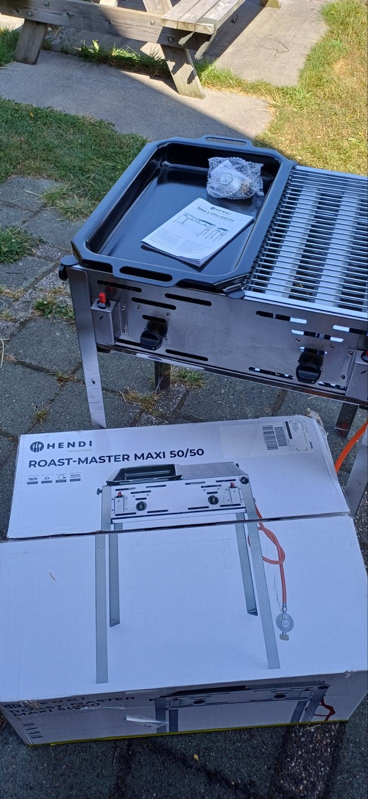 Hendi roast master 50/50 NIEUW, Tuin en Terras, Gasbarbecues, Ophalen, Nieuw, Hendi