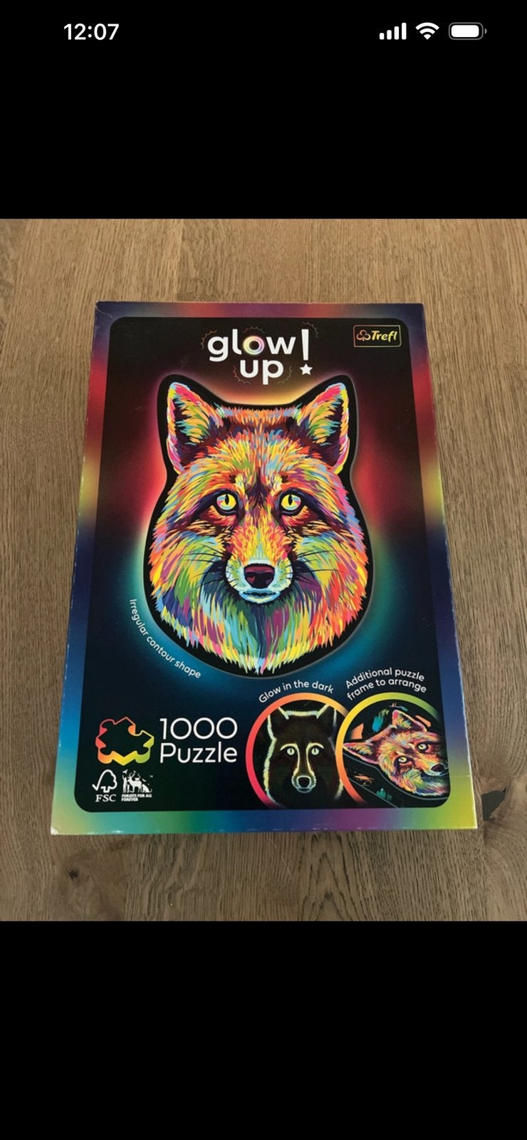 Glow in the dark puzzel, Ophalen of Verzenden, 500 t/m 1500 stukjes, Zo goed als nieuw, Legpuzzel