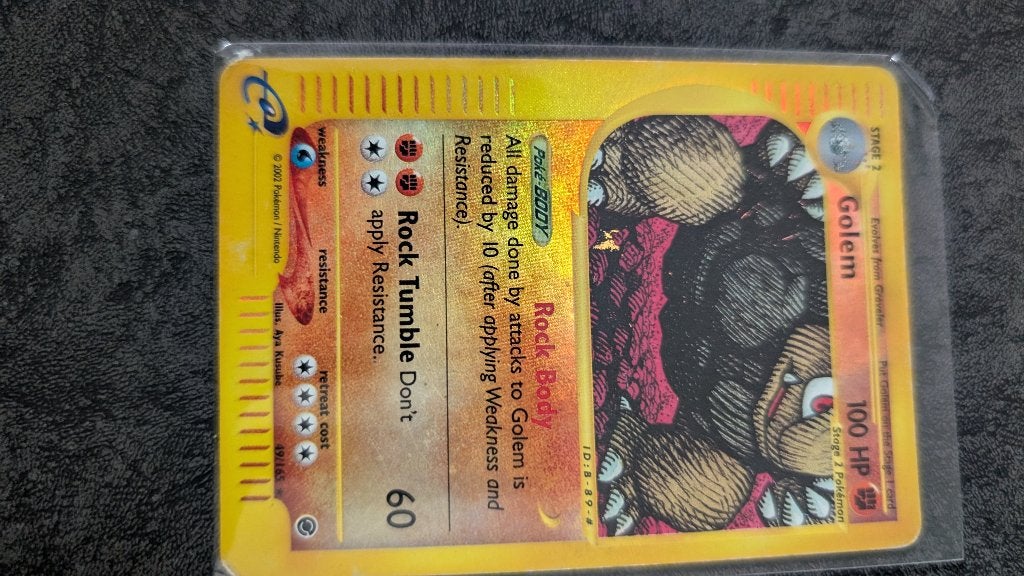 Rev Holo Golem (49/165) 2002 Pokémon Expedition Base Set, Ophalen of Verzenden, Zo goed als nieuw