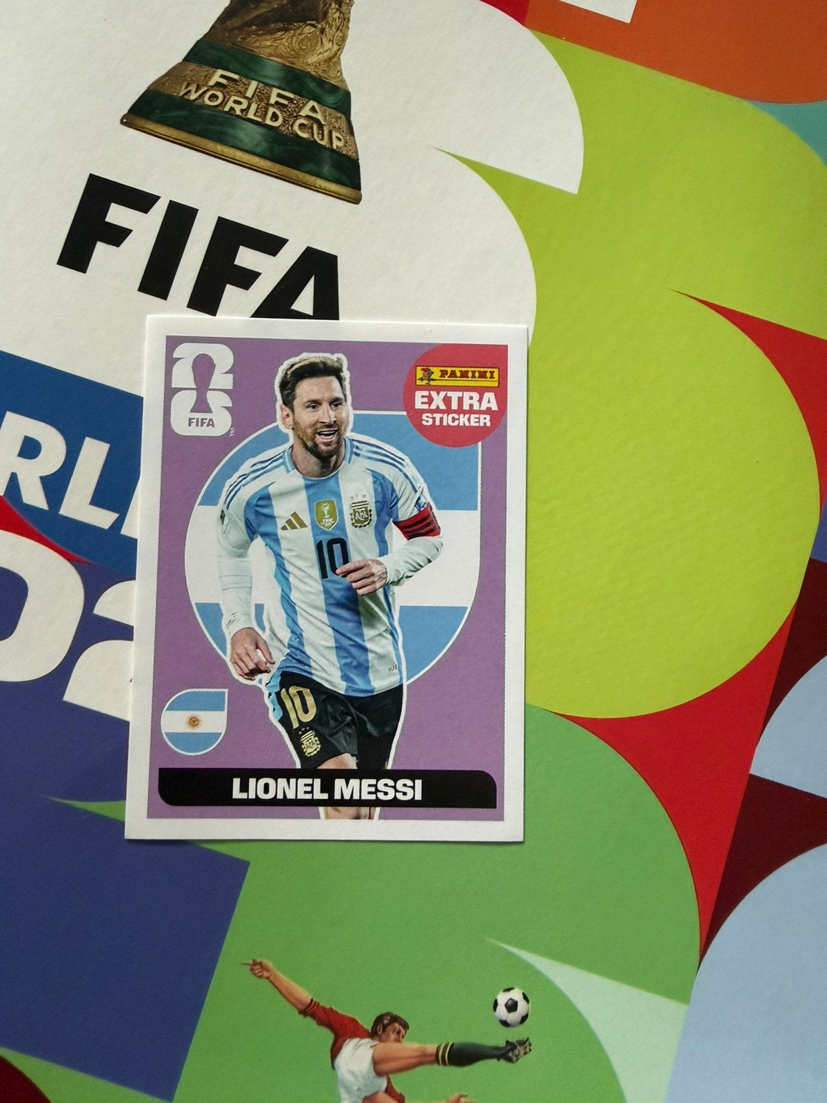 Panini WK 26 Lionel Messi Extra Sticker, Ophalen of Verzenden, Zo goed als nieuw