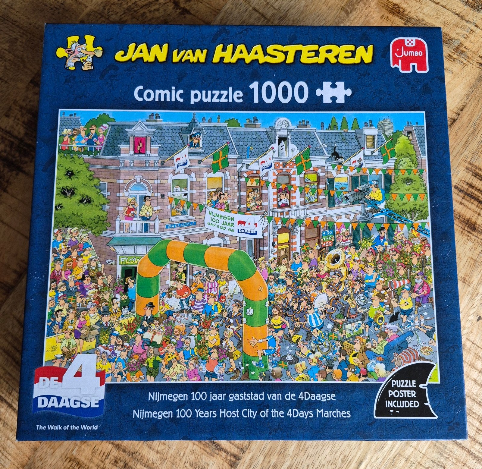 Jan van Haasteren "Nijmeegse Vierdaagse" 1000, Ophalen of Verzenden, 500 t/m 1500 stukjes, Zo goed als nieuw, Legpuzzel