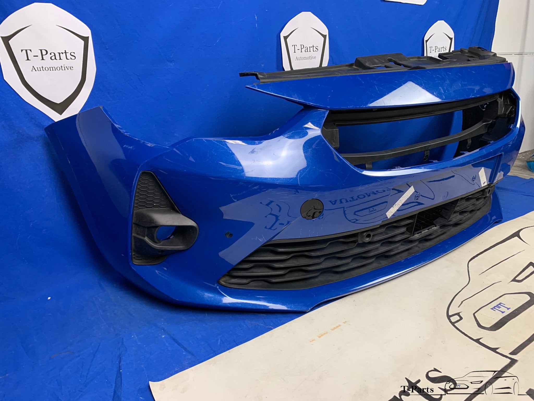 Opel corsa F GS line voorbumper bumper grille rooster 18+, Info@fabrikant.eu, Opel, Ophalen of Verzenden, Bumper