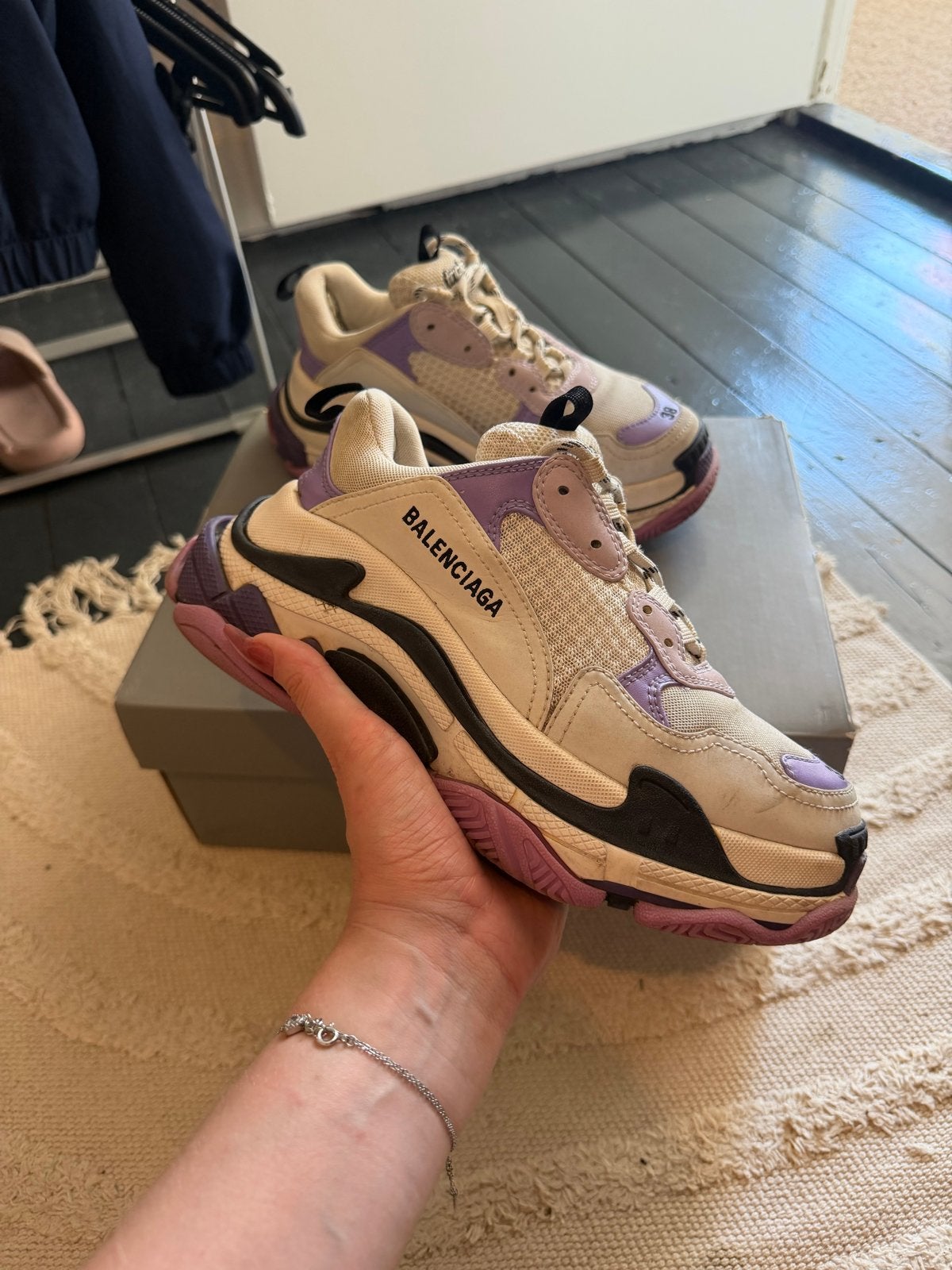 Balenciaga Triple S Sneakers - Maat 38, Overige kleuren, Ophalen of Verzenden, Sneakers of Gympen, Gedragen