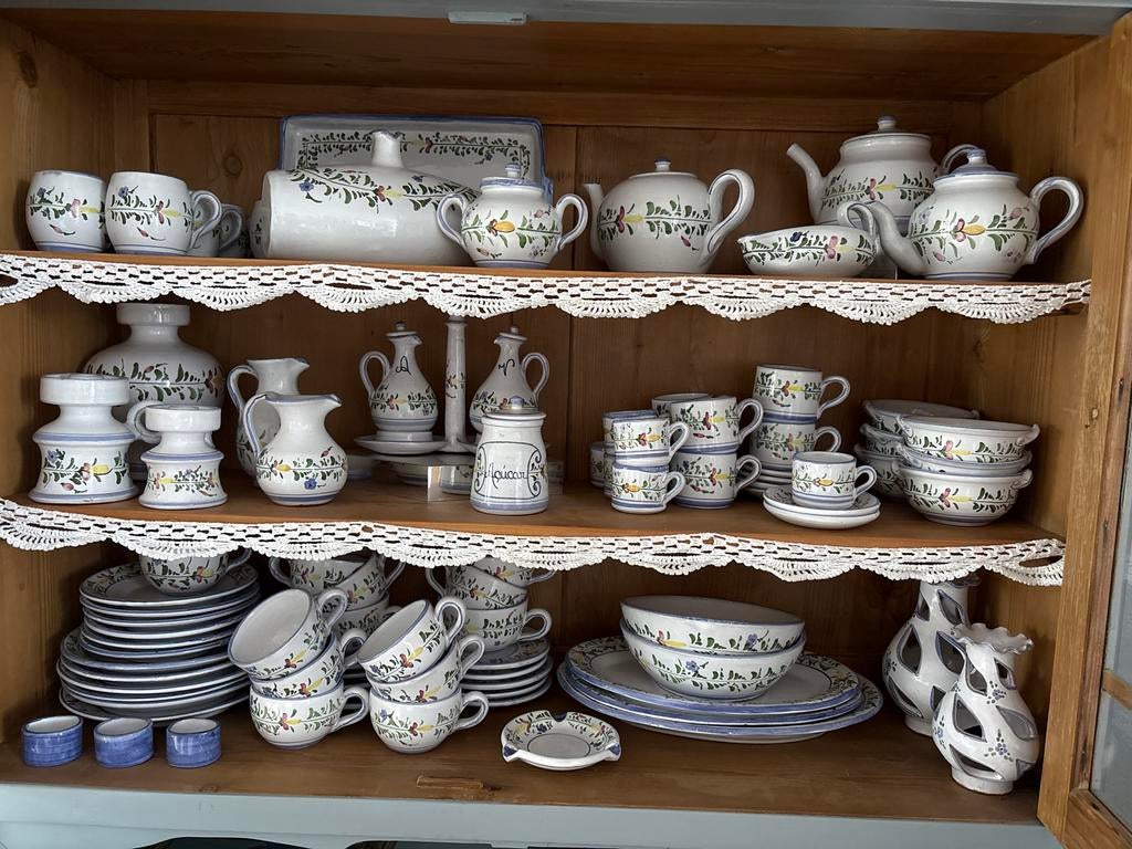 Prachtig handgeschilderd Portugees servies - Compleet, Ophalen