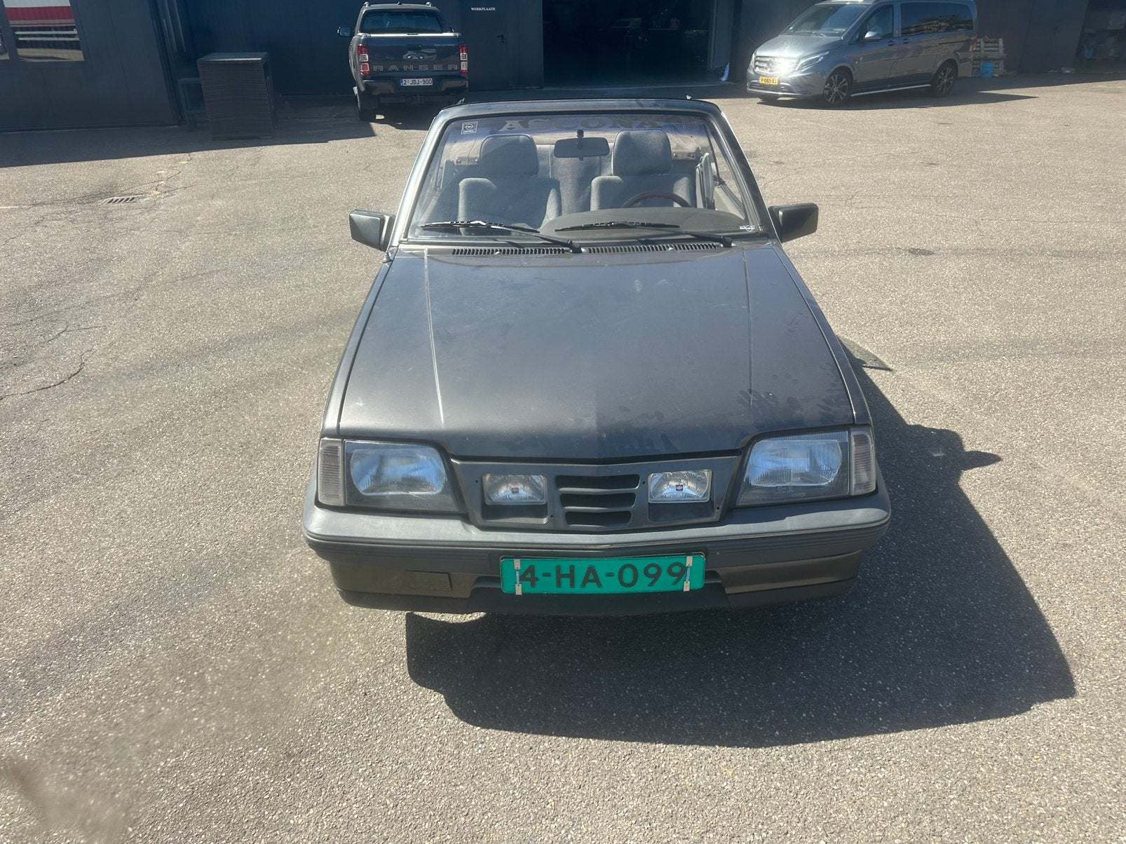 Te koop opel ascona cabrio, Auto's, Oldtimers, Voorwielaandrijving, Stof, Cabriolet, Grijs
