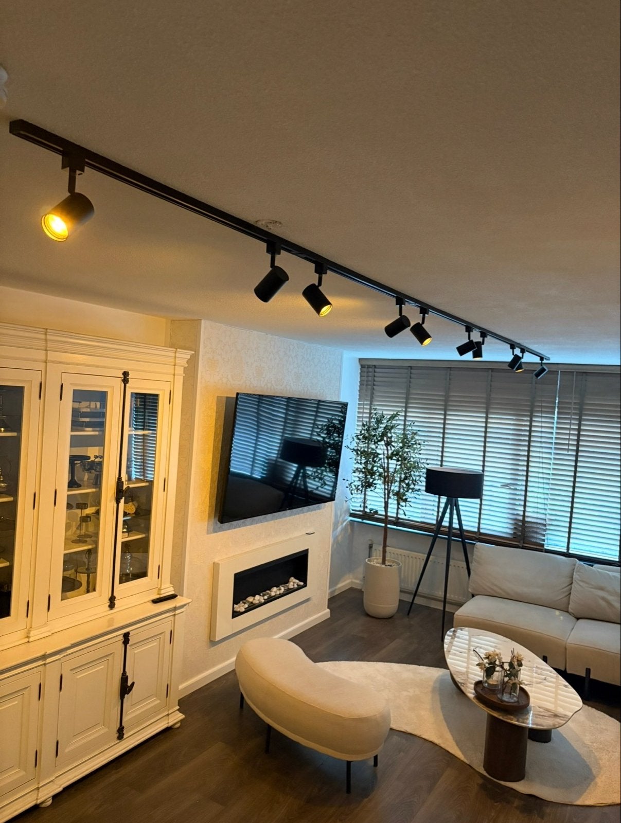 QAZQA Jeana LED Smart Spot railsysteem 10 lichts - L 500 cm, Ophalen, Zo goed als nieuw, 200 cm of meer, Minder dan 25 cm